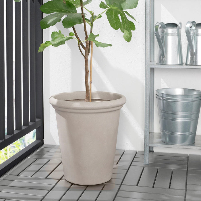 CHILIPEPPAR Plant pot, in/outdoor beige, 32 cm