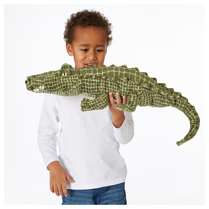 JATTEMATT soft toy, crocodile/green, 80 cm