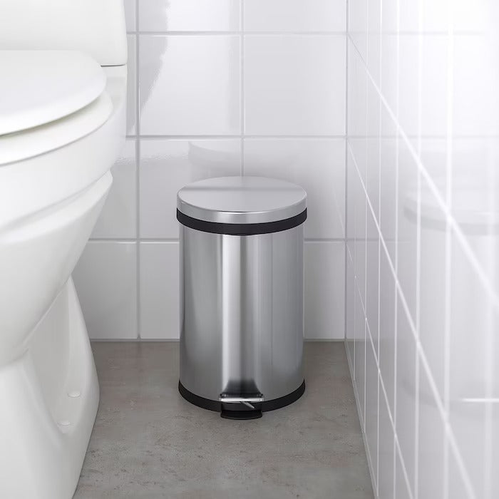 SNORPA Pedal bin, stainless steel 5 l