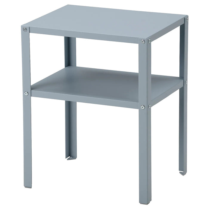 KNARREVIK Bedside table, light grey-blue 37x28 cm