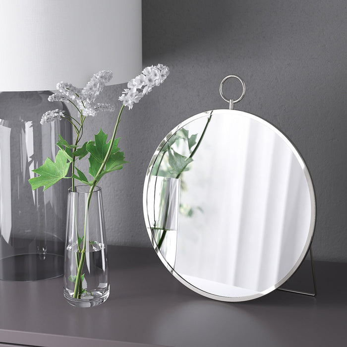 GRYTAS Mirror, silver-colour, 25 cm