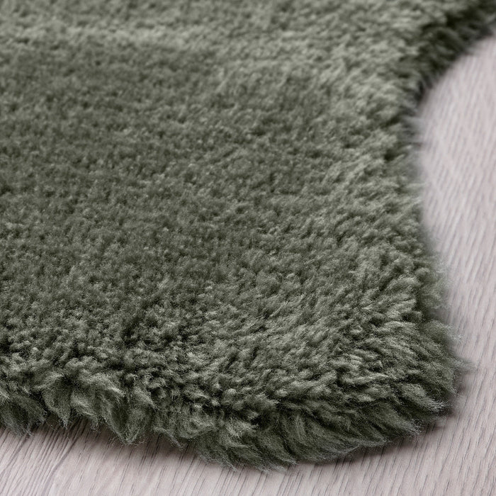 TOFTLUND Rug, light green, 55x85 cm