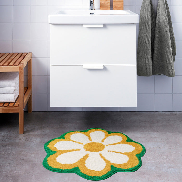 KARRKNIPPROT Bath mat, floral pattern, 65 cm