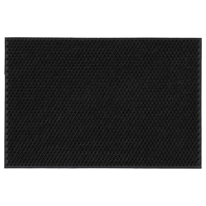 NELLEMOSE Door mat, in/outdoor, dark grey, 40x60 cm