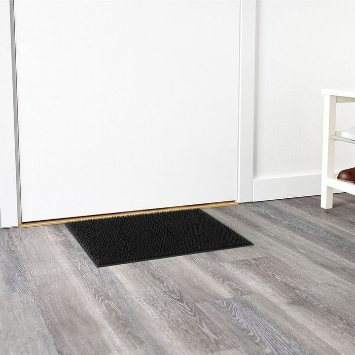 NELLEMOSE Door mat, in/outdoor, dark grey, 40x60 cm