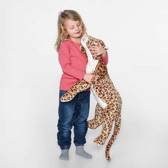 MORRHAR Soft toy, leopard/beige, 80cm