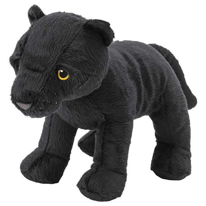 MJUKHET Soft toy, baby panther/black, 28cm