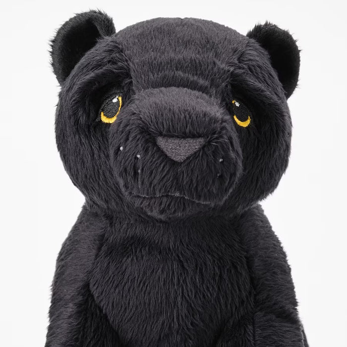 MJUKHET Soft toy, baby panther/black, 28cm