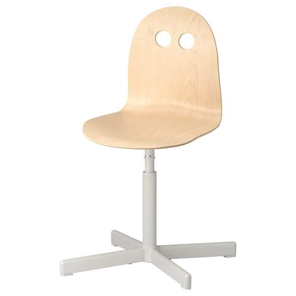 VALFRED / SIBBEN Children's desk chair, birch/white