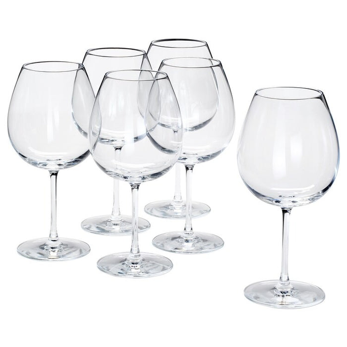 STORSINT Red wine glass, clear glass, 67 cl (Set of 6)