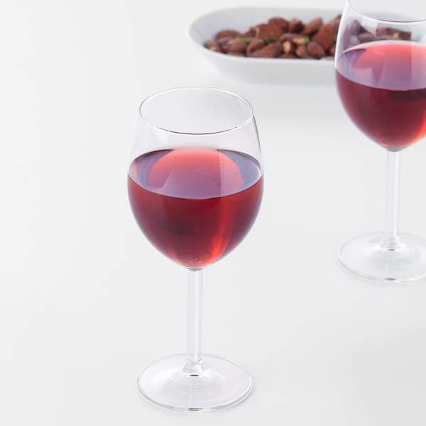 SVALKA red wine glass 30cl, clear glass (6 pieces)