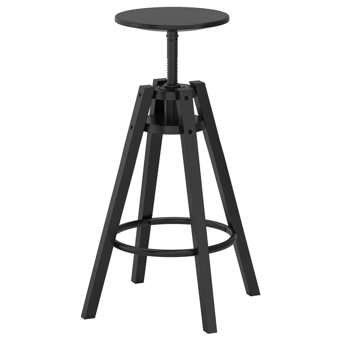 DALFRED Bar stool, black 63-74 cm