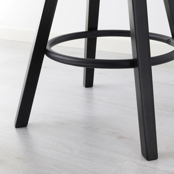 DALFRED Bar stool, black 63-74 cm