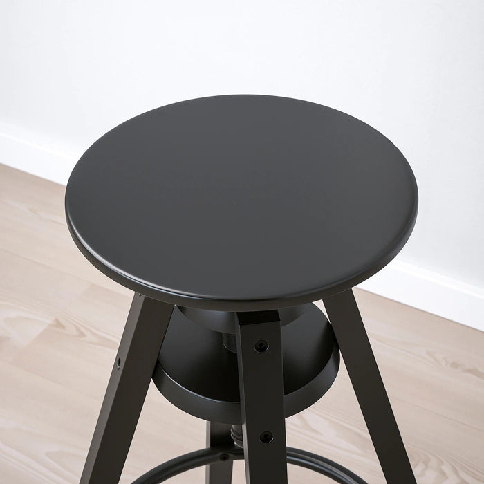 DALFRED Bar stool, black 63-74 cm