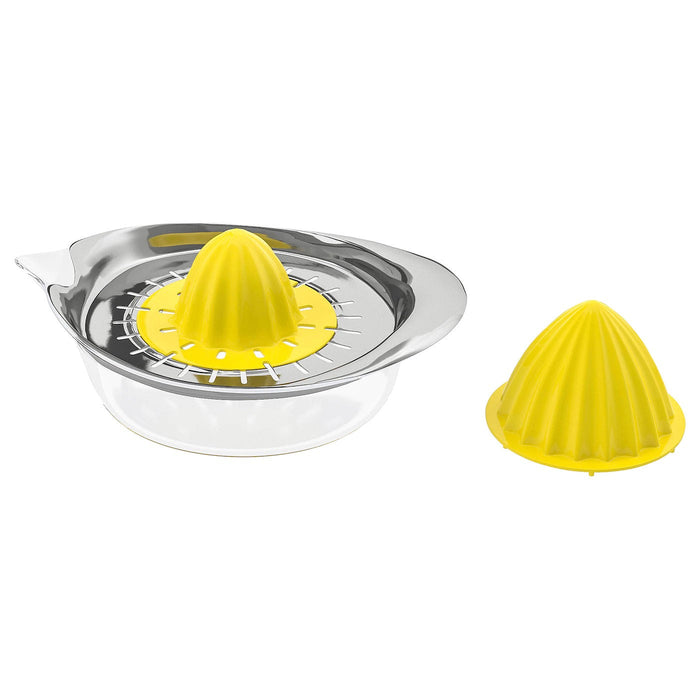 SPRITTA Citrus squeezer, transparent/yellow stainless steel