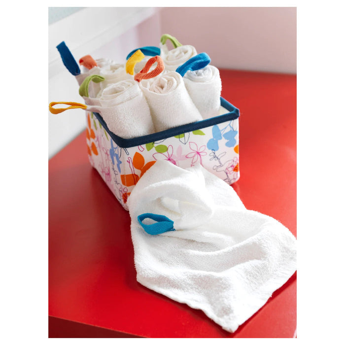 KRAMA Washcloth, white, 30x30 cm