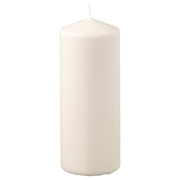 FENOMEN Unscented block candle, natural 20 cm