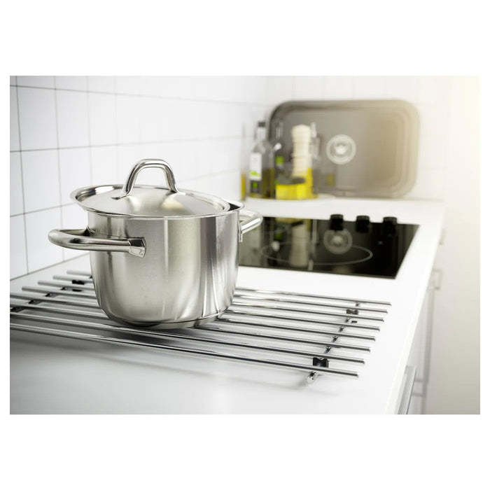 LAMPLIG Trivet, stainless steel, 50x28 cm