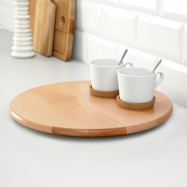 SNUDDA Lazy Susan, solid wood 39 cm