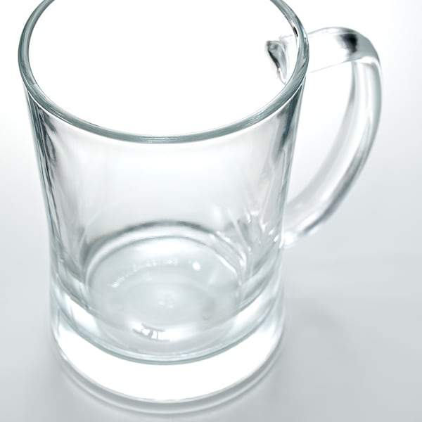 MJOD Beer tankard, clear glass 60 cl