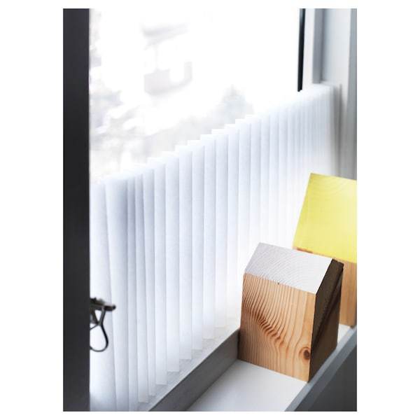 SCHOTTIS Pleated blind, white 90x190 cm