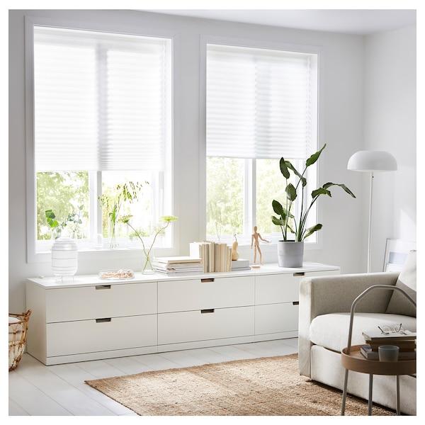 SCHOTTIS Pleated blind, white 90x190 cm