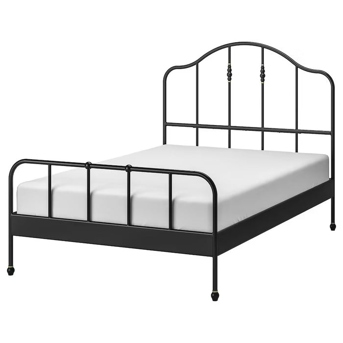 SAGSTUA Bed frame, black/Luroy 150x200 cm