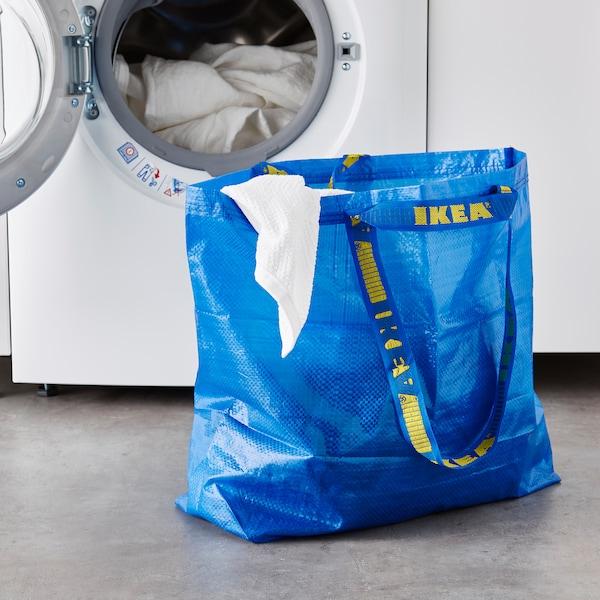 FRAKTA Carrier bag, medium, blue 45x18x45 cm/36 l