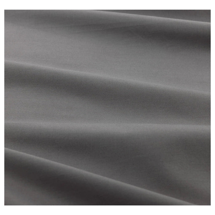 ULLVIDE Fitted sheet, grey 90x200 cm