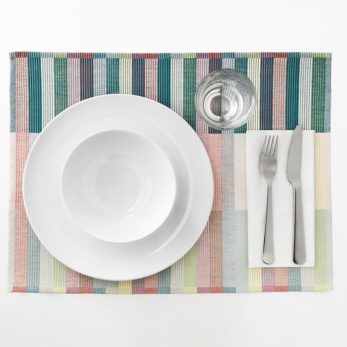 MITTBIT Place mat, pink turquoise/light green 45x35 cm