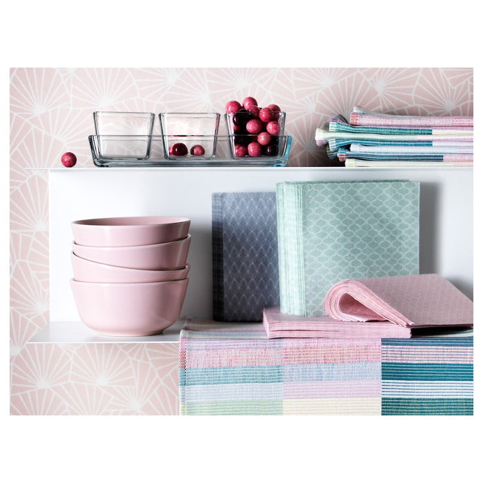 MITTBIT Place mat, pink turquoise/light green 45x35 cm