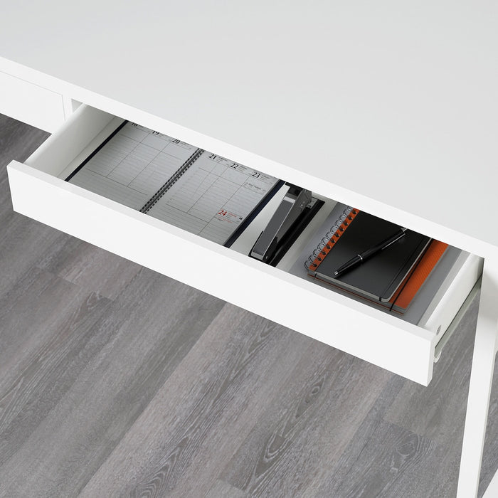 MICKE Desk, white 142x50 cm