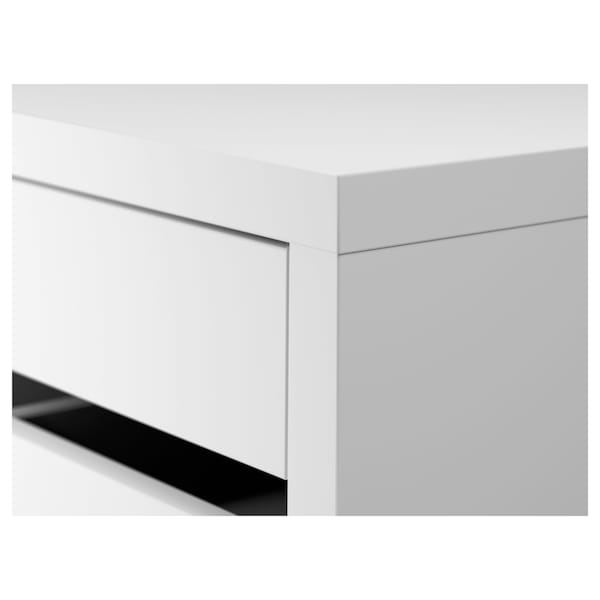 MICKE drawer unit on castors, 35x75 cm white