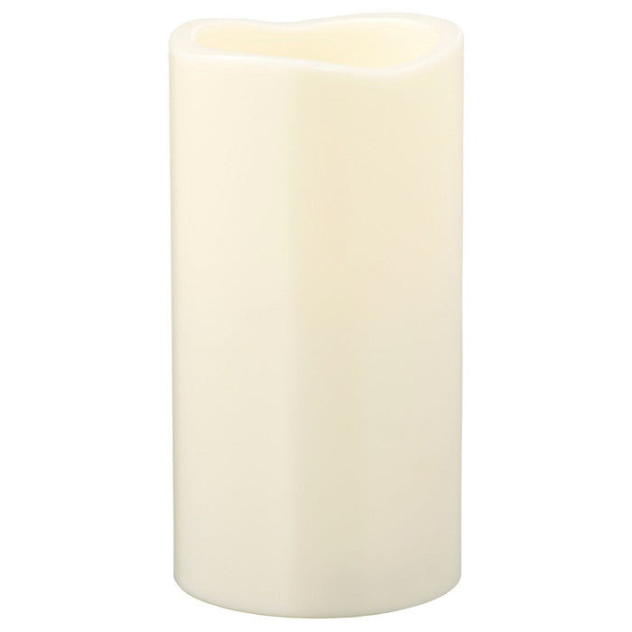 GODAFTON LED block candle, in/outdoor, battery-operated/natural, 14 cm