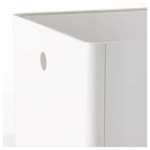 KUGGIS storage box, white, 30x30x30 cm