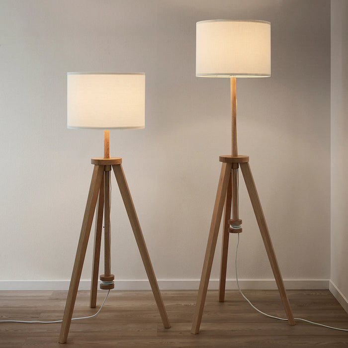 LAUTERS floor lamp, ash/white