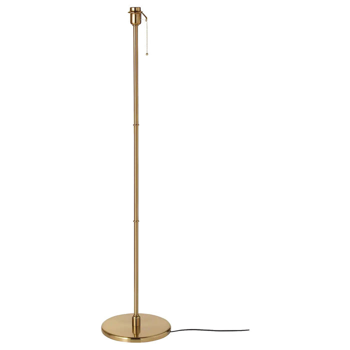 KRYSSMAST Floor lamp base, brass-plated