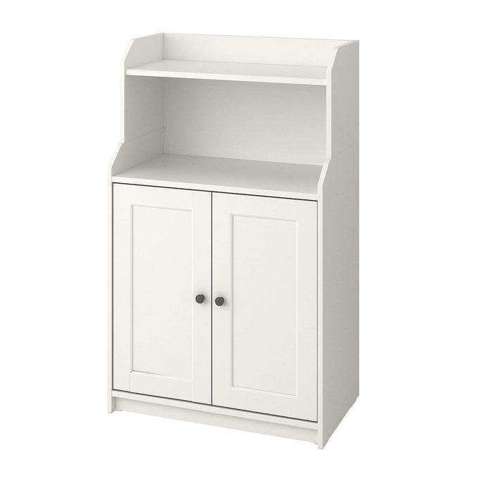 HAUGA Cabinet with 2 doors, white 70x116 cm