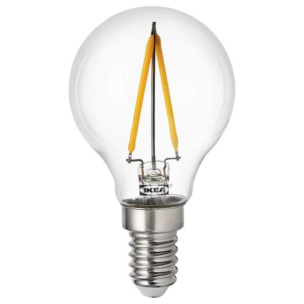 RYET LED bulb E14 100 lumen, globe clear