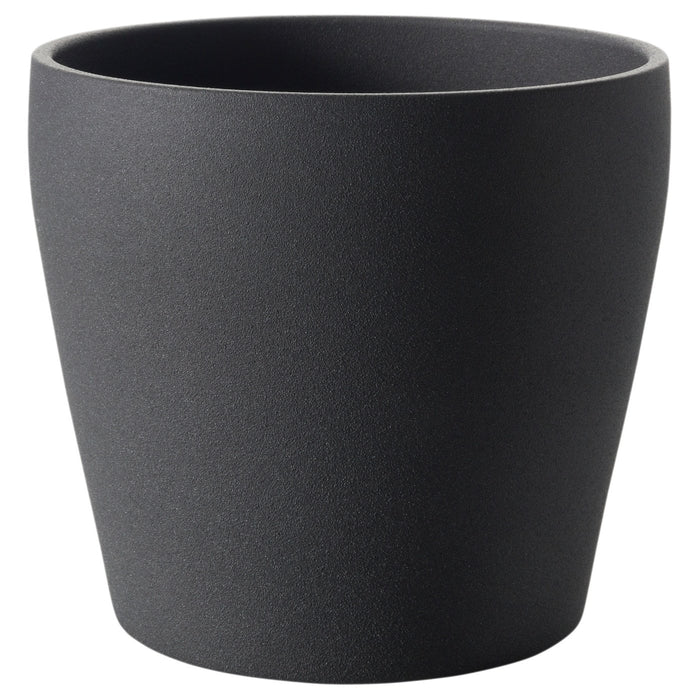 PERSILLADE Plant pot, dark grey 19 cm