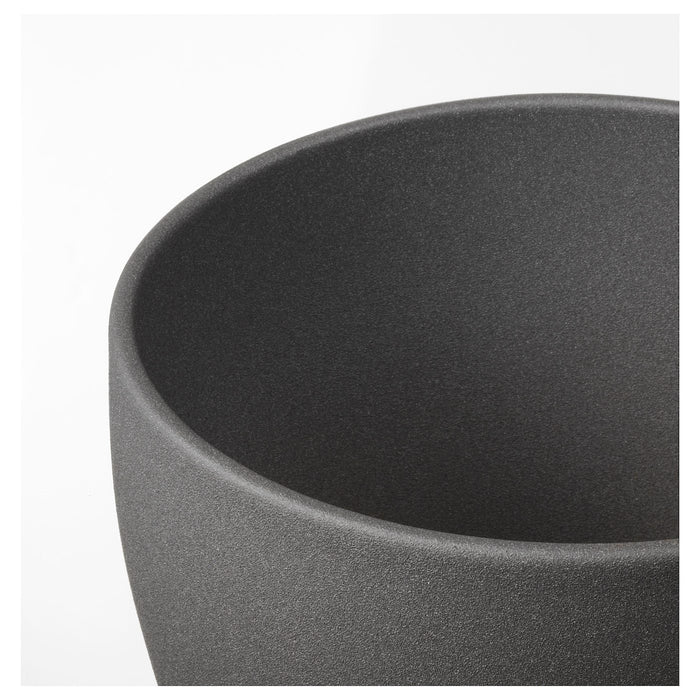 PERSILLADE Plant pot, dark grey 19 cm