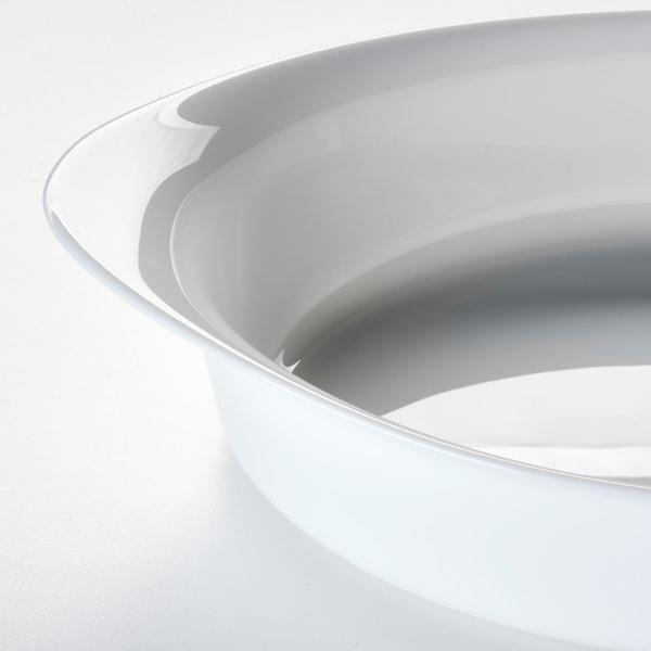 LATTVIKTIG oven dish 30x19 cm white