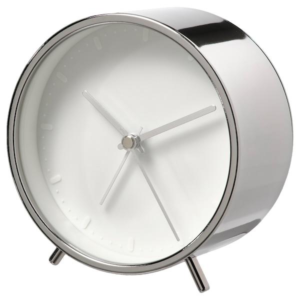 MALLHOPPA Alarm clock, silver-colour 11 cm