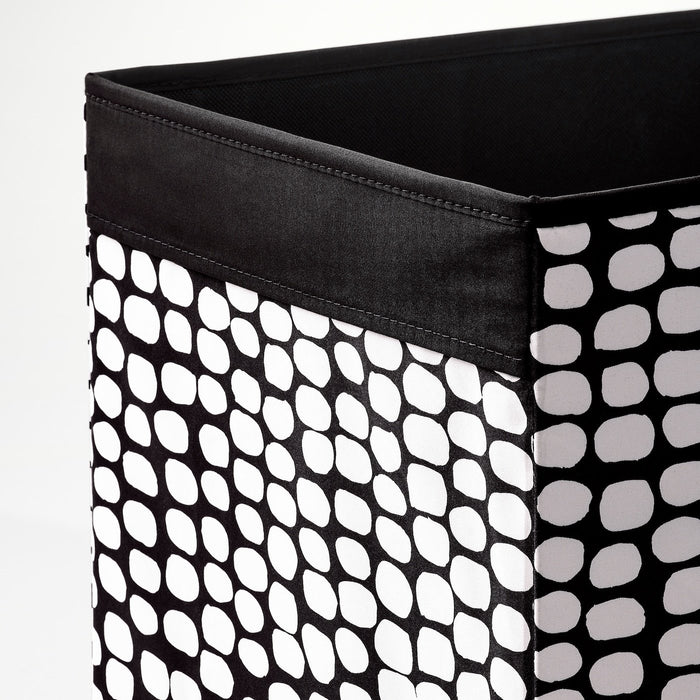 DRONA Box, black/white 33x38x33 cm