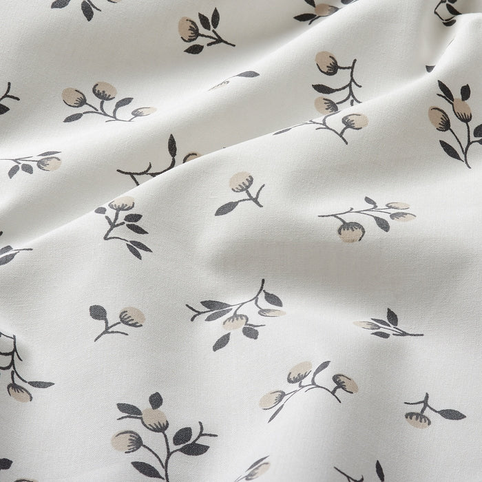 SANDLUPIN Fitted sheet, floral patterned 180x200 cm