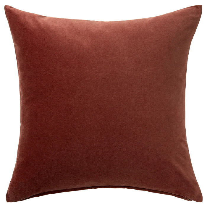 SANELA Cushion cover, red/brown, 50x50 cm