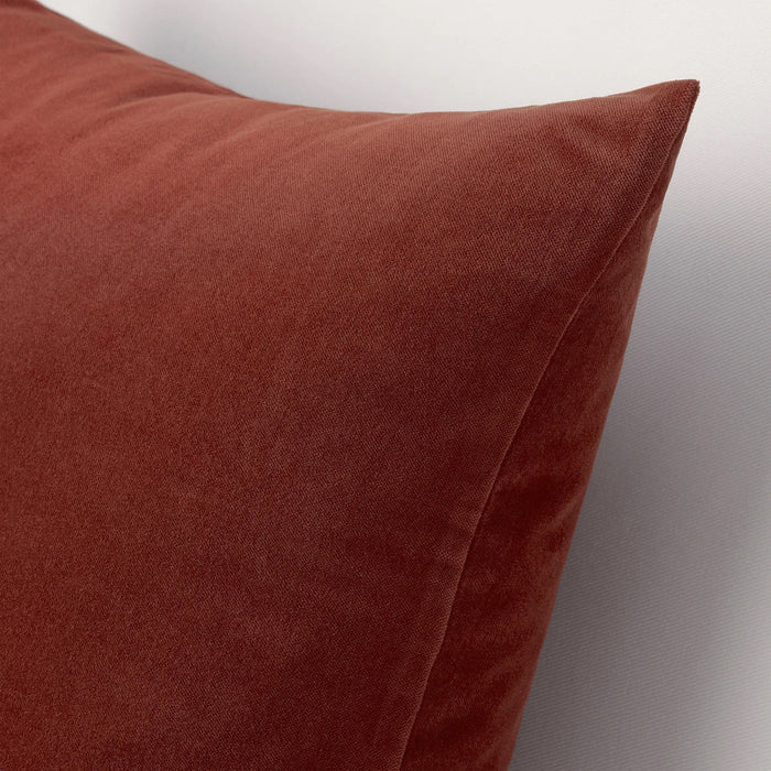 SANELA Cushion cover, red/brown, 50x50 cm