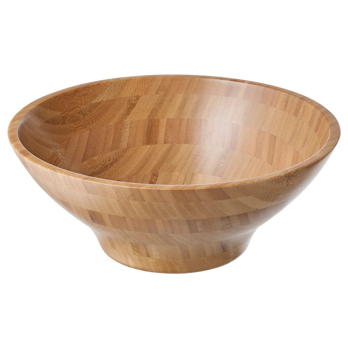 GRONSAKER serving bowl, bamboo, 28 cm