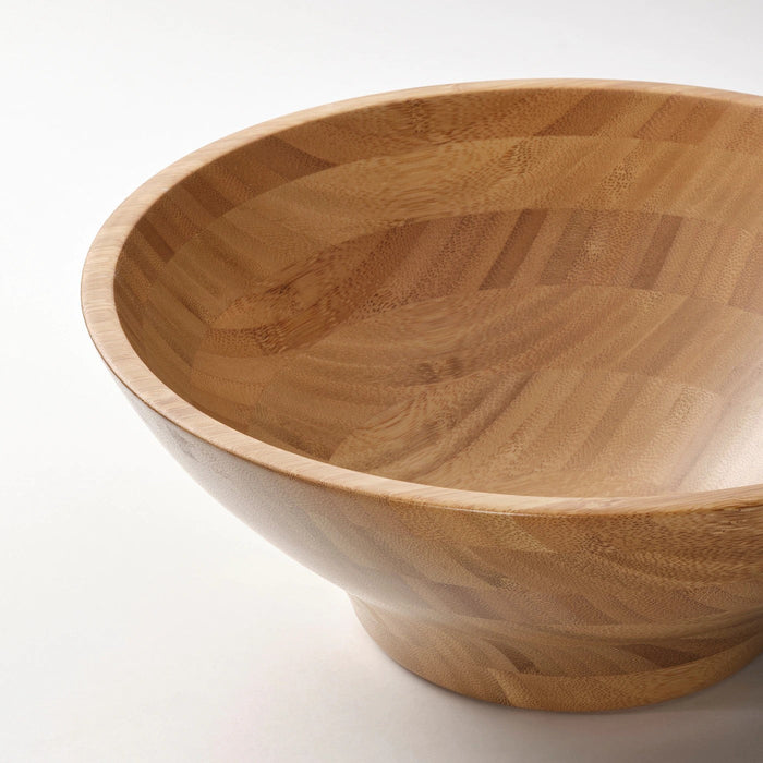 GRONSAKER serving bowl, bamboo, 28 cm