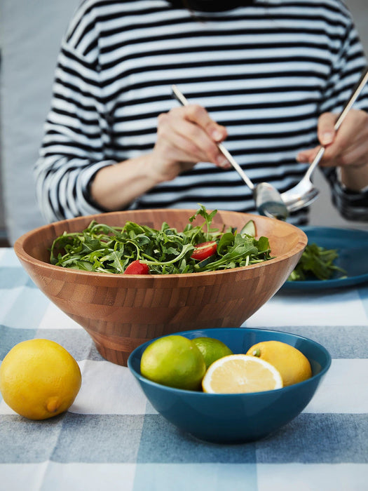 GRONSAKER serving bowl, bamboo, 28 cm